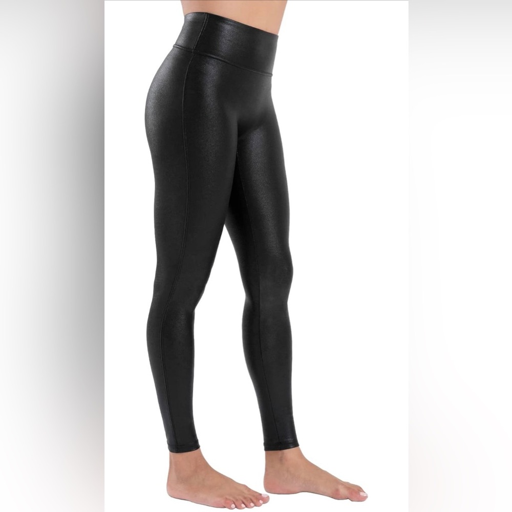 Tagoo Faux Leather Leggings for Women Tummy Control Dressy (Size 4X)